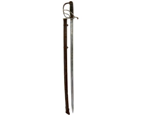 A VICTORIAN SOUTH STAFFORDSHIRE REGIMENT OFFICER'S SWORD, 83.5cm blade by Wilkinson, serial no. 27763 for 1887 etched with sc