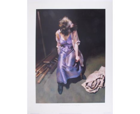 Robert Lenkiewicz (1941-2002) 'Painter With Women, St Antony Theme' singed limited edition print 14/475, 63cm x 48cm, unframe