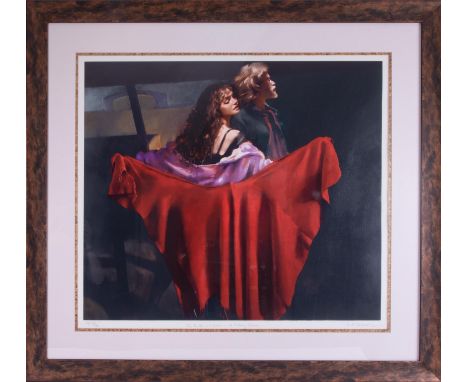 Robert Lenkiewicz (1941-2002) 'Painter With Karen, The Dance' signed limited edition A/P (artist proof) 33/49 print, 64cm x 7