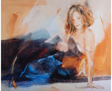 Christine Comyn (Belgian, 1957) 'Starry Dress' signed limited edition print on stretched canvas 34/45, unframed, 77cm x 92cm,