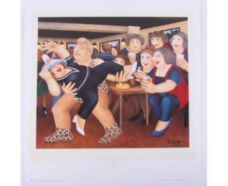 Beryl Cook (1926-2008) 'The Tarzanogram' print, published by The Alexander Gallery Publications Ltd, Bristol, 41cm x 46cm, un
