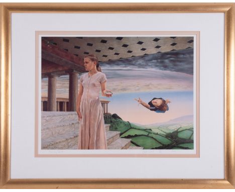 Seth Garland (born 1977) 'Diminishing Seconds' signed limited edition print 118/500, 37cm x 50cm, framed and glazed.