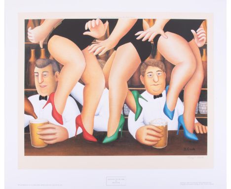 Beryl Cook (1926-2008) 'Dancing On The Bar' signed limited edition print 826/850, published by The Alexander Gallery Publicat