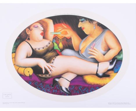 Beryl Cook (1926-2008) 'Sultry Afternoon' signed limited edition print 401/850, published by The Alexander Gallery Publicatio