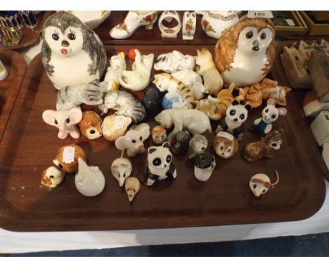 A Collection of Philip Laureston Ceramic Cats Animals Etc. 