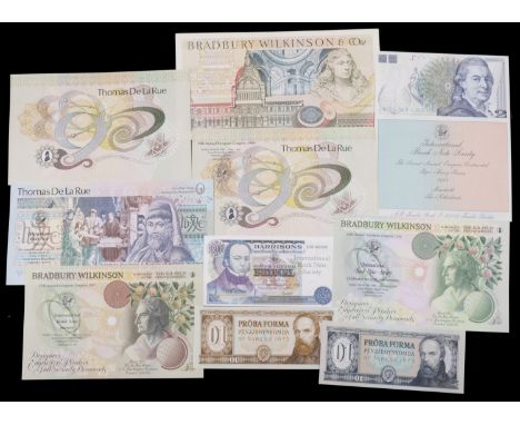 A Group of IBNS Bourse Notes, including Maastricht, Harrisons, 1990, Hungarian national printer (2), 1993, AB Tumba Bruk, 198