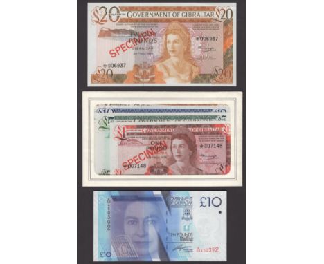 Government of Gibraltar, a set of Franklin Mint specimens comprising £1, £5, £10 and £20, 1978 Numismatic production, all ser