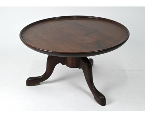 An old lazy suzan on tripod base, 36 cm dia. x 20.5 cm h