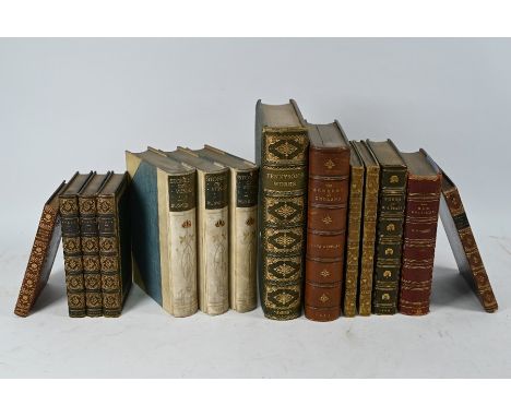 Bindings - Wilcox, Ella Wheeler, Poems of Passion and Poems of Pleasure, 2 vols, London; Gay &amp; Bird 1900, 8vo full green 