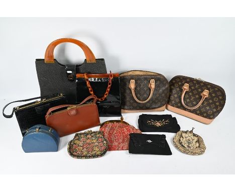 Collection of vintage and later fashion bags, clutch bags, evening bags (box)