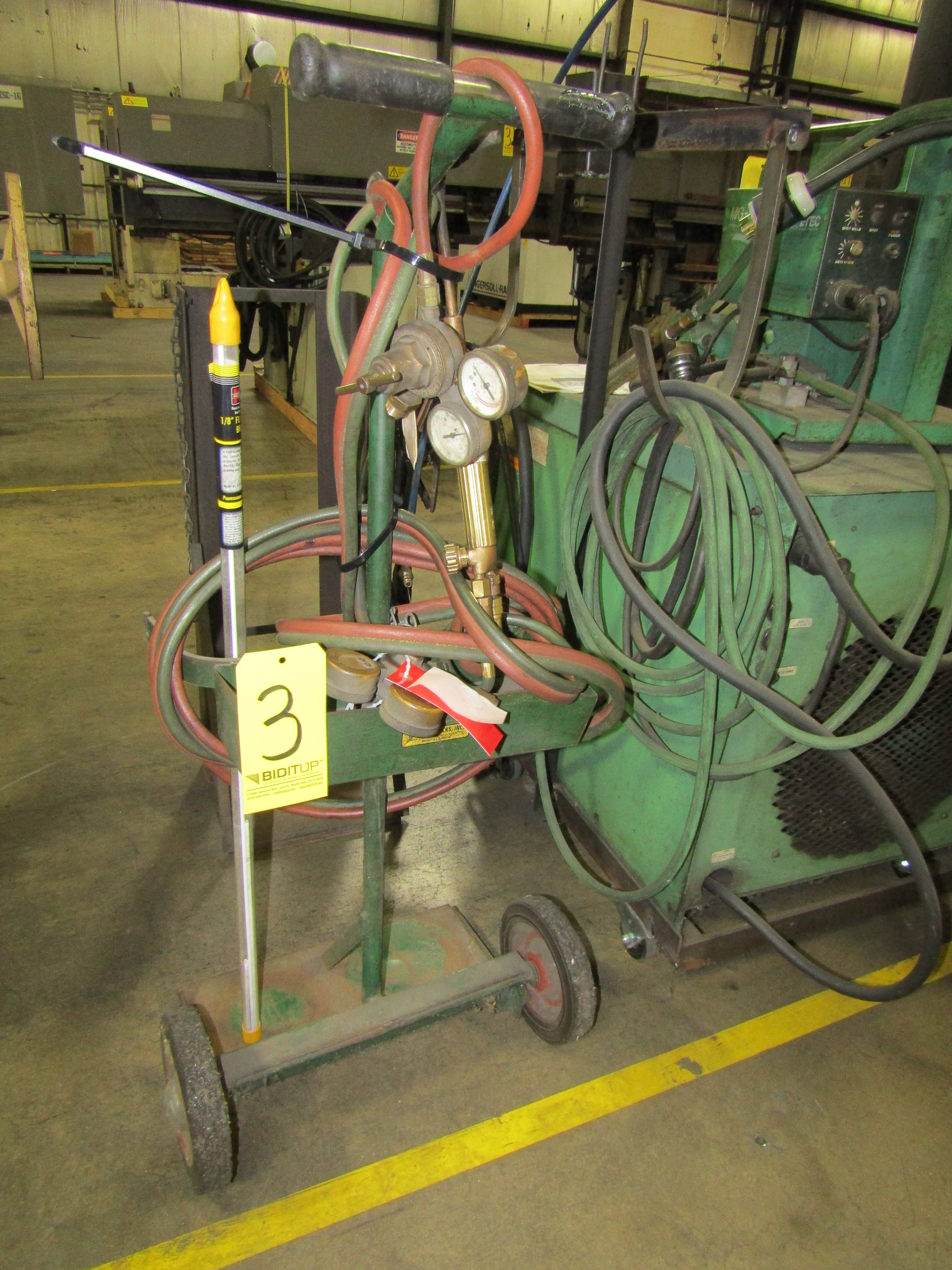 Portable Torch Cart W/ Gauges And Torch