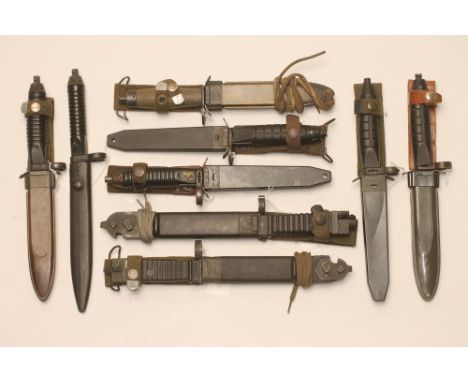 A COLLECTION OF BAYONETS FOR THE H&K G41 RIFLE, comprising a West German G3 variant 1, a West German G3 Variant 2, a German c