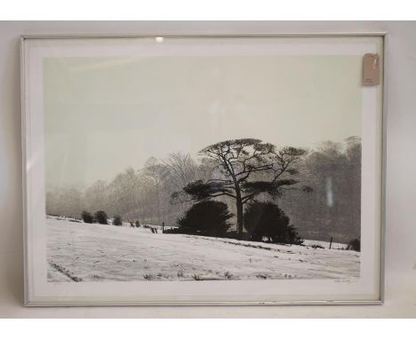 AFTER PETER BROOK (1927-2009), Winter Scene, limited edition lithograph, 11/150, signed in pencil, image size 19 3/4" x 28", 