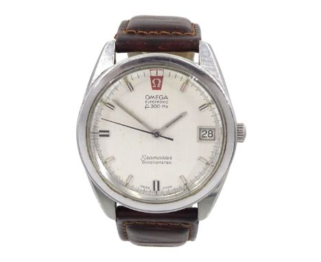 Omega Electronic f300Hz Seamaster Chronometer gentleman's stainless steel quartz wristwatch, Ref. 198.001, Cal. 1250, serial 