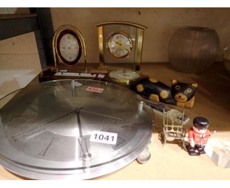 3 Clocks, a barometer by Shortland Bowen and other collectables. Not available for in-house P&amp;P 