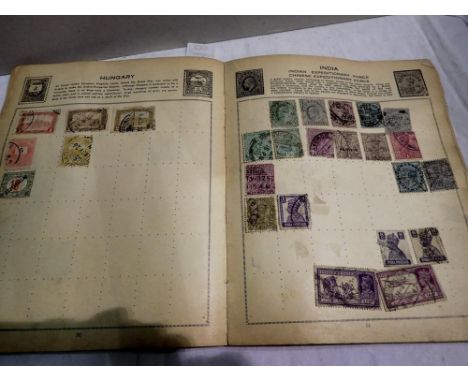 Treasure Trove stamp album containing Victorian and later stamps. P&amp;P Group 1 (£14+VAT for the first lot and £1+VAT for s