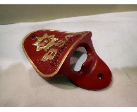 BSA wall mountable bottle opener, H: 80 mm. P&amp;P Group 1 (£14+VAT for the first lot and £1+VAT for subsequent lots) 