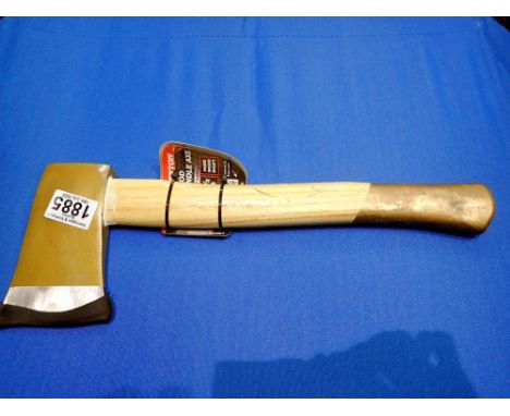 New unused wood handled axe. Not available for in-house P&amp;P 