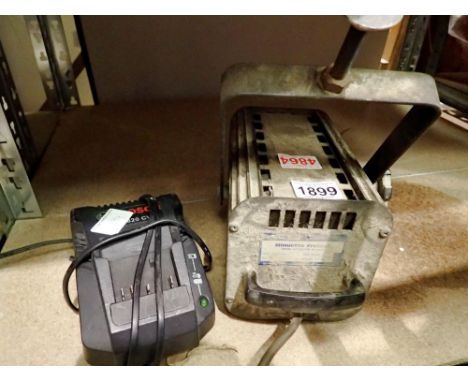 Minvert Fresnet stage light and a Bosch AL 1820cv battery charger. Not available for in-house P&P 
