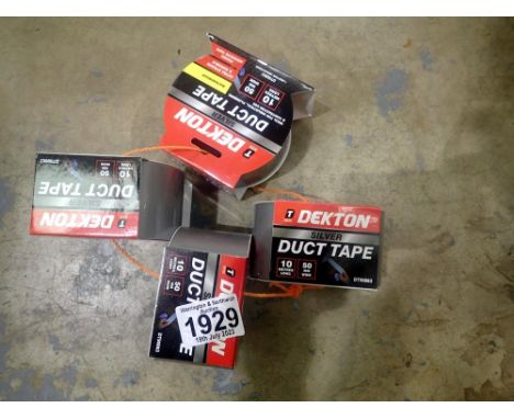 Four rolls of duct tape. P&amp;P Group 1 (£14+VAT for the first lot and £1+VAT for subsequent lots) 