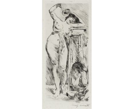 Corinth, LovisTapiau, 1858 - Zandvoort, 192521,7 x 9,9 cm, R."Bacchantin", 1913. Radierung auf Bütten. In Bleistift unten rec