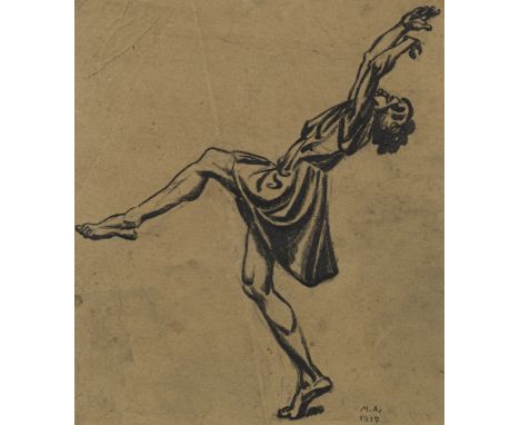 Ackermann, MaxBerlin, 1887 - Unterlengenhardt, 197526,5 x 23 cm, R."Tänzerin", 1919. Kohle auf Papier. In Kohle unten rechts 
