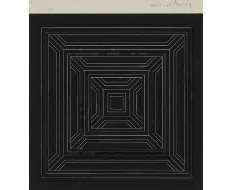 Maier-Aichen, Hansjerg1934Blattgröße: 32 x 30 cm, R.Ohne Titel, 1969. Serigraphie auf Papier. In Bleistift oben rechts signie