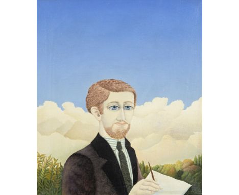 Stefula, GyorgyHamburg, 193154 x 47 cm, R."Schriftsteller K", 1961. Öl auf Leinwand. In Öl unten rechts signiert sowie rückse