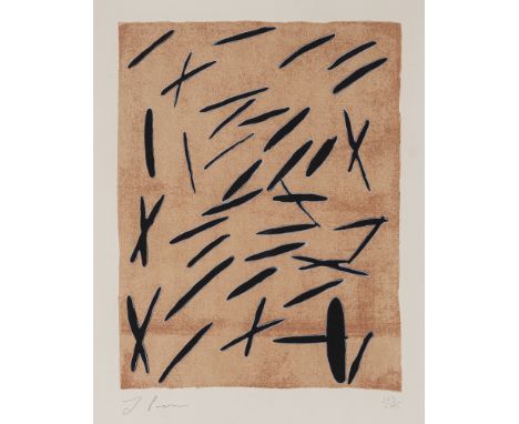 Poons, LarryTokio, 193720,5 x 16 cm, R.Ohne Titel, 1967. Farblithografie auf Papier aus der Folge "Ten from Leo Castelli". In