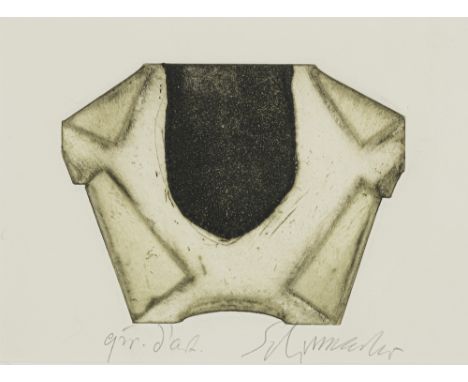 Schumacher, EmilHagen, 1912 - San José/Ibiza, 199913 x 17 cm, R.Ohne Titel. Farbradierung auf Bütten. In Bleistift unten rech
