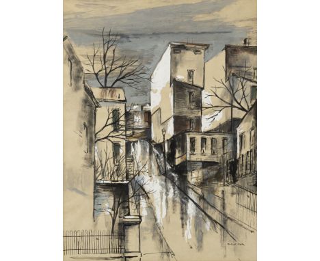Fabe, RobertChicago, 1917 - Cincinnati, 199758 x 42 cm, R."A touch of fall". Aquarell und Gouache auf Papier. In Aquarell unt