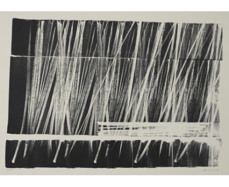 Hartung, HansLeipzig, 1904 - Antibes, 198945 x 70 cm, R.Ohne Titel, um 1970. Farblithografie auf Bütten. In Bleistift unten r