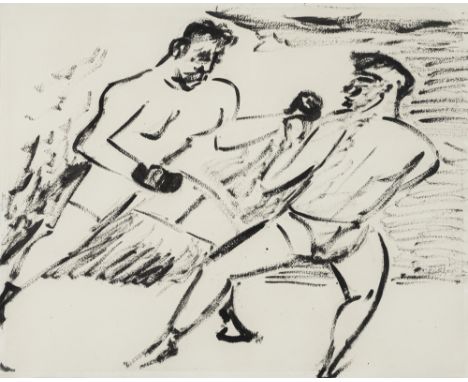 Anonym50 x 61 cm, R.Boxer. Tusche auf Bütten.Privatsammlung, Baden-Württemberg.