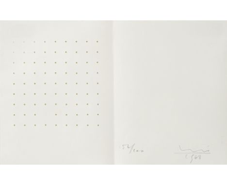 Bill, MaxWinterthur, 1908 - Berlin, 1994Blattgröße: 22,5 x 35 cm, R.Ohne Titel, 1968. Stanzung in Bütten. In Bleistift unten 