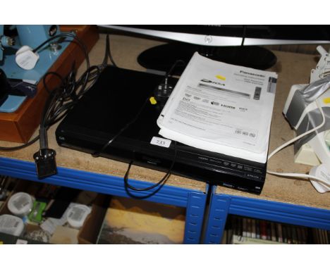 A Panasonic DVD recorder lacking remote control
