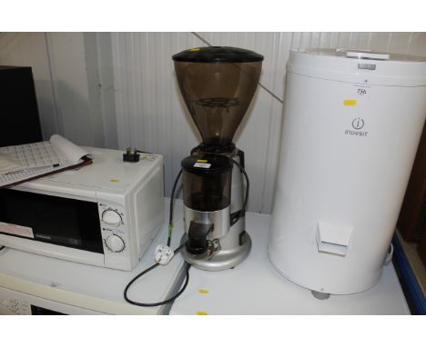 A commercial coffee grinder 