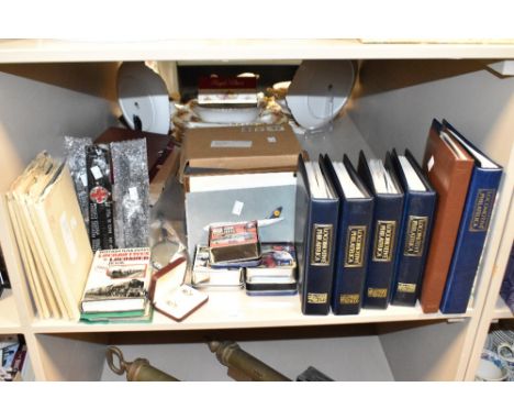 A group of Locomotive, automobile and nautical memorabilia, to include a Lufthansa Boeing 747-400 model plane, a collectors C