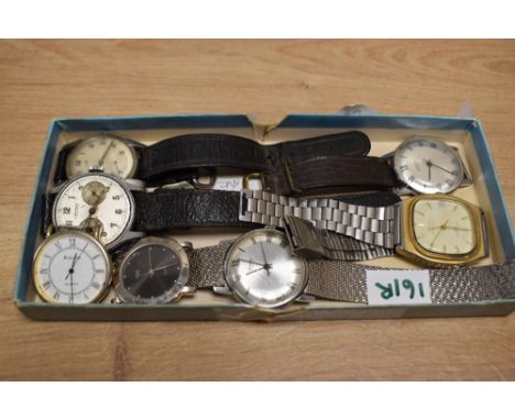 A selection of vintage wristwatches, including Sekonda, Lip and Timex
Condition report: Leonidas watch face has no glass