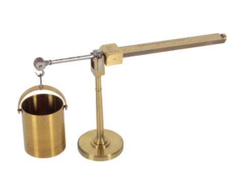 A 19TH CENTURY LACQUERED BRASS CHONDROMETER BY BINDLEY &amp; BRIGGS 12 cm high, the scale engraved Bindley &amp; Briggs, Burt