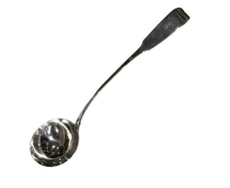 Large George III silver ladle, London 1768.