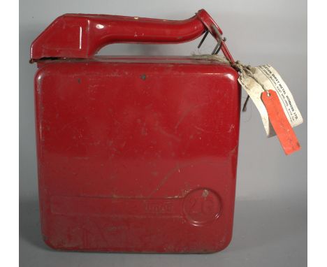 A Vintage Tudor 2 Gallon Fuel Can, 38cm high 