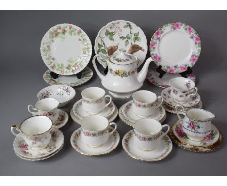 A Collection of Royal Albert Ceramics to Include Royal Albert Belinda Cups and Saucers, Petit Point Pattern Jug, Lavender Ros