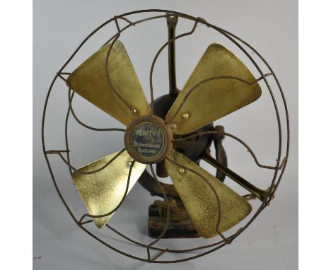 A Vintage Verity Fan with Wire Guard, 30cm High 