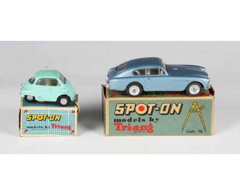 A Spot-On No. 113 Aston Martin DB3 and a No. 118 BMW Isetta, both boxed (some paint wear and minor chips, boxes lightly creas