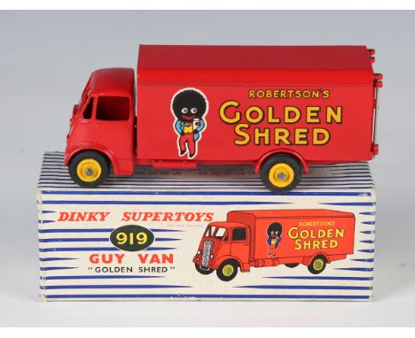 A Dinky Supertoys No. 919 Guy van 'Golden Shred', boxed (some paint chips to cab, box lid slightly scuffed and stained).Buyer