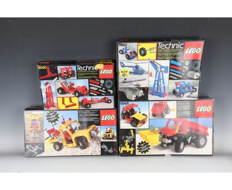 A collection of Lego, comprising Technic sets Nos. 8030, 8050, 8846 and 8848, Legoland sets Nos. 928 spaceship, 918 small spa