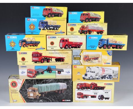 Twenty-three Corgi Classics commercial vehicles, including British Road Services No. 31001 two-vehicle set, No. 09802 ERF eig