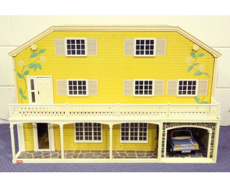 A Lundby doll's house, height 55cm, width 90cm, depth 28cm, together with a good collection of doll's house furniture and acc