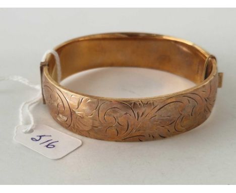 A rolled gold bangle