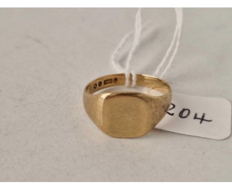 A antique signet ring 9ct size R 2.9 gms